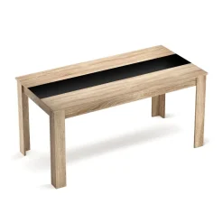 Esstisch ACCENT mit Wendeplatte 160 x 90 cm braun