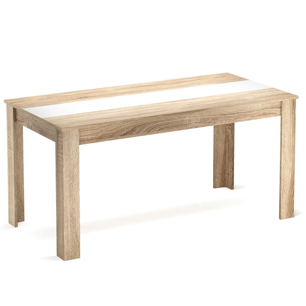Esstisch ACCENT mit Wendeplatte 160 x 90 cm braun
