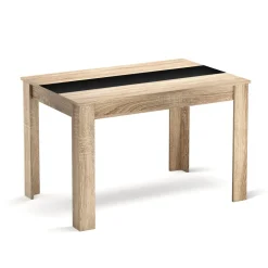 Esstisch ACCENT mit Wendeplatte 120 x 80 cm braun
