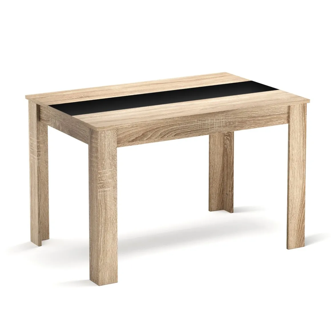 Esstisch ACCENT mit Wendeplatte 120 x 80 cm braun