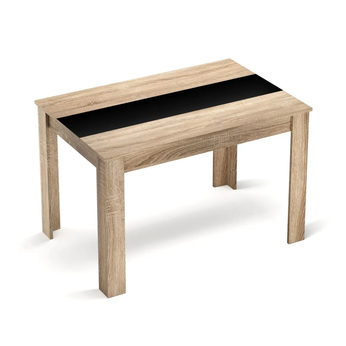 Esstisch ACCENT mit Wendeplatte 120 x 80 cm braun
