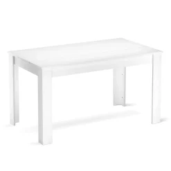 Esstisch ACCENT mit Wendeplatte 140 x 80 cm weiss