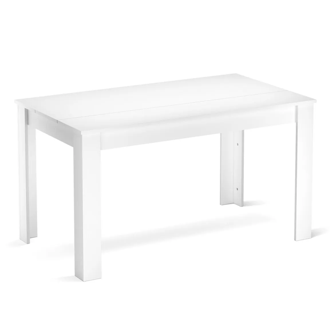 Esstisch ACCENT mit Wendeplatte 140 x 80 cm weiss