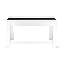 Esstisch ACCENT mit Wendeplatte 140 x 80 cm weiss