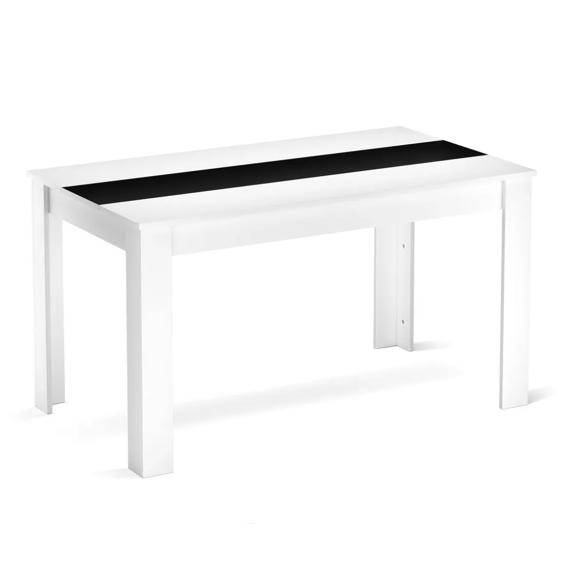Esstisch ACCENT mit Wendeplatte 140 x 80 cm weiss