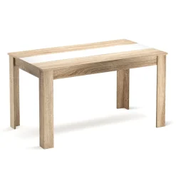 Esstisch ACCENT mit Wendeplatte 140 x 80 cm braun