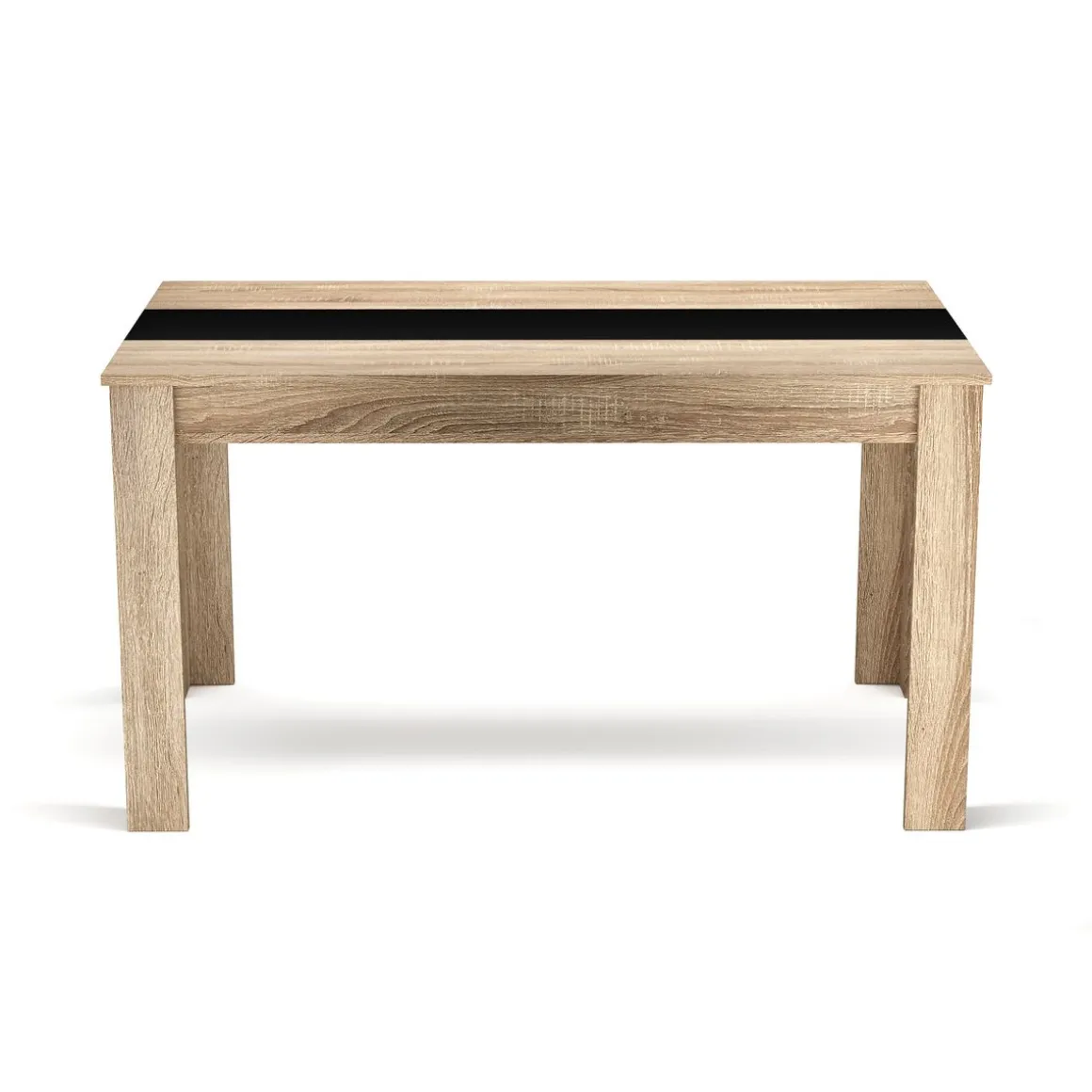 Esstisch ACCENT mit Wendeplatte 140 x 80 cm braun