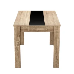 Esstisch ACCENT mit Wendeplatte 140 x 80 cm braun