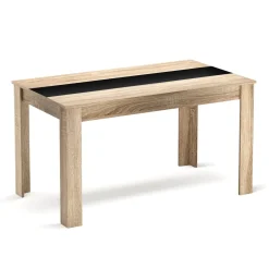Esstisch ACCENT mit Wendeplatte 140 x 80 cm braun