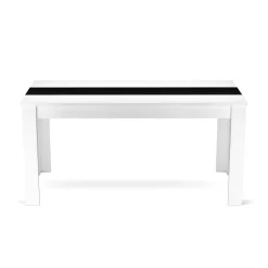 Esstisch ACCENT mit Wendeplatte 160 x 90 cm weiss