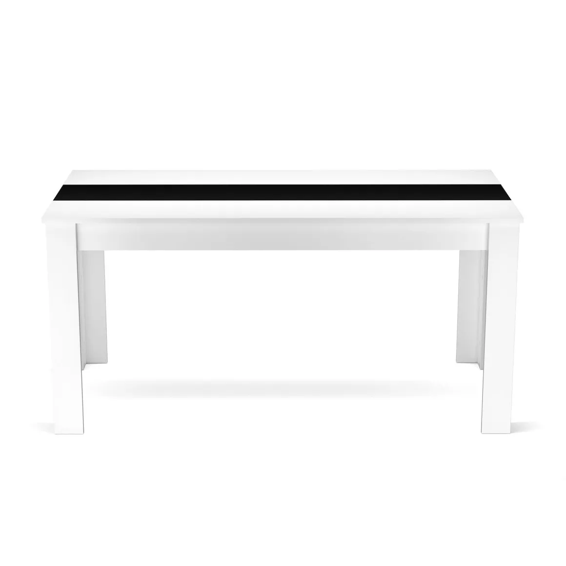 Esstisch ACCENT mit Wendeplatte 160 x 90 cm weiss