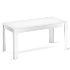 Esstisch ACCENT mit Wendeplatte 160 x 90 cm weiss