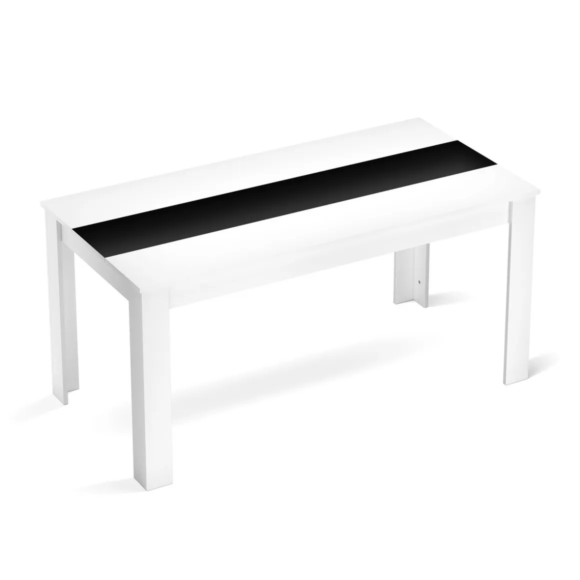 Esstisch ACCENT mit Wendeplatte 160 x 90 cm weiss