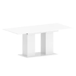 Esstisch ausziehbar ALBIN 140/180 x 90 cm weiss