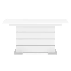 Esstisch ausziehbar ALBUS 150/200 x 90 cm weiss