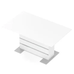 Esstisch ausziehbar ALBUS 150/200 x 90 cm weiss