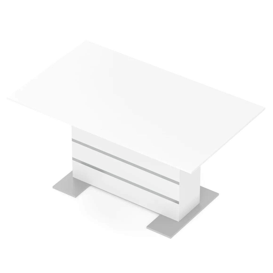 Esstisch ausziehbar ALBUS 150/200 x 90 cm weiss
