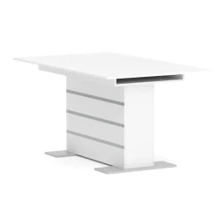 Esstisch ausziehbar ALBUS 150/200 x 90 cm weiss