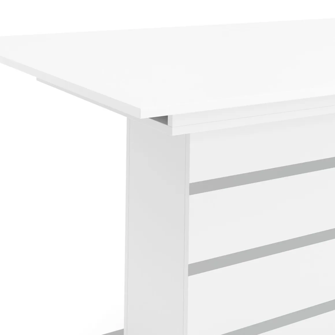 Esstisch ausziehbar ALBUS 150/200 x 90 cm weiss
