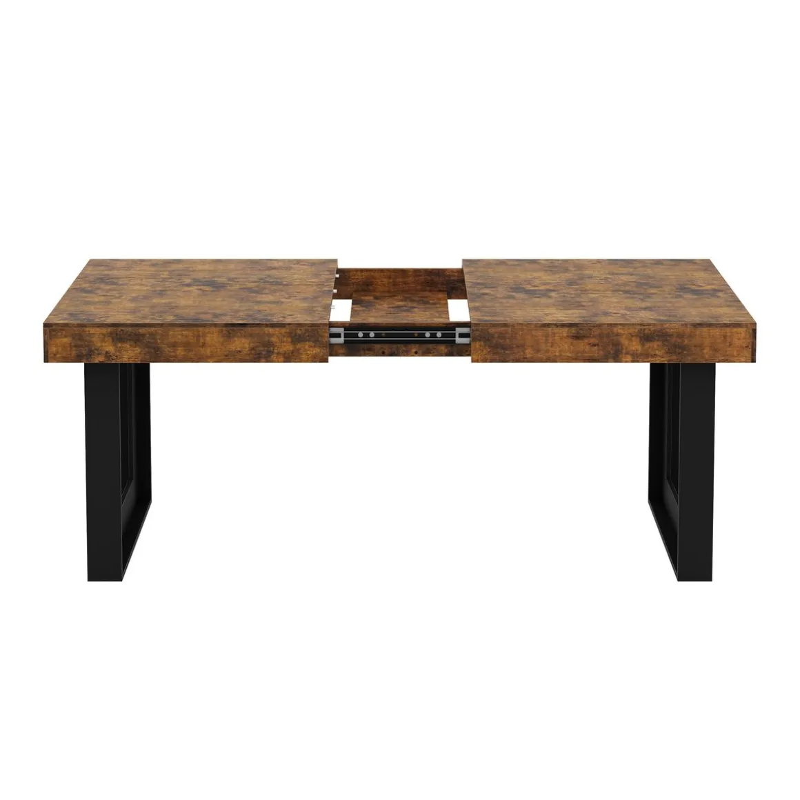 Esstisch ausziehbar CHELSEA 160/200 x 90 cm braun/schwarz