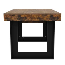 Esstisch ausziehbar CHELSEA 160/200 x 90 cm braun/schwarz