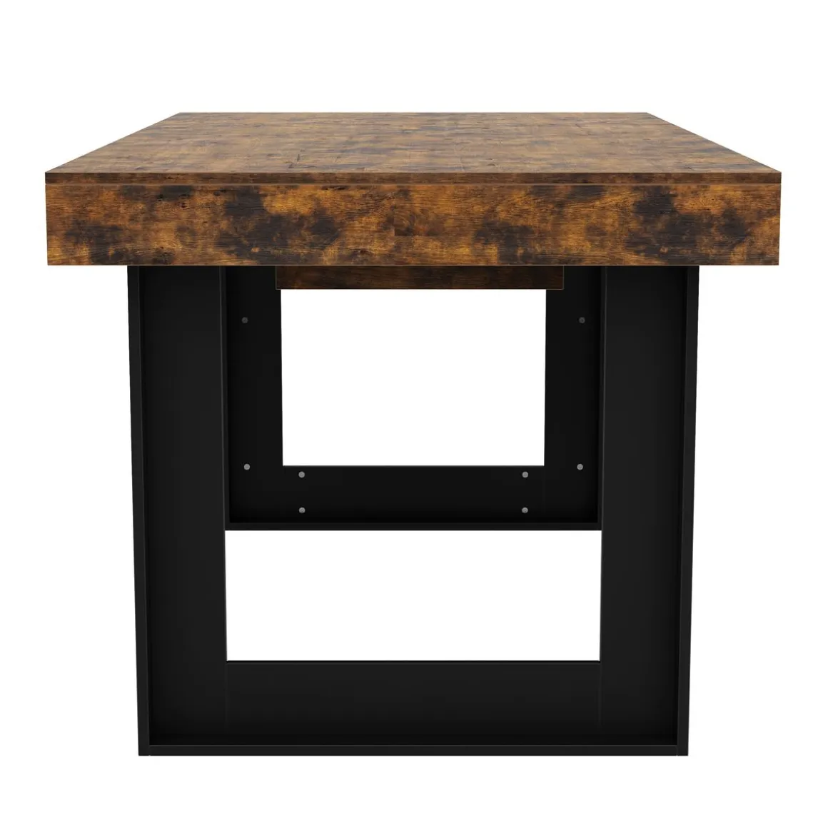 Esstisch ausziehbar CHELSEA 160/200 x 90 cm braun/schwarz