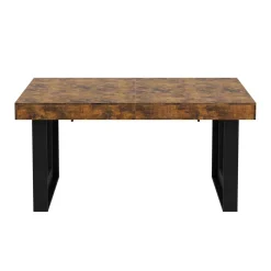 Esstisch ausziehbar CHELSEA 160/200 x 90 cm braun/schwarz