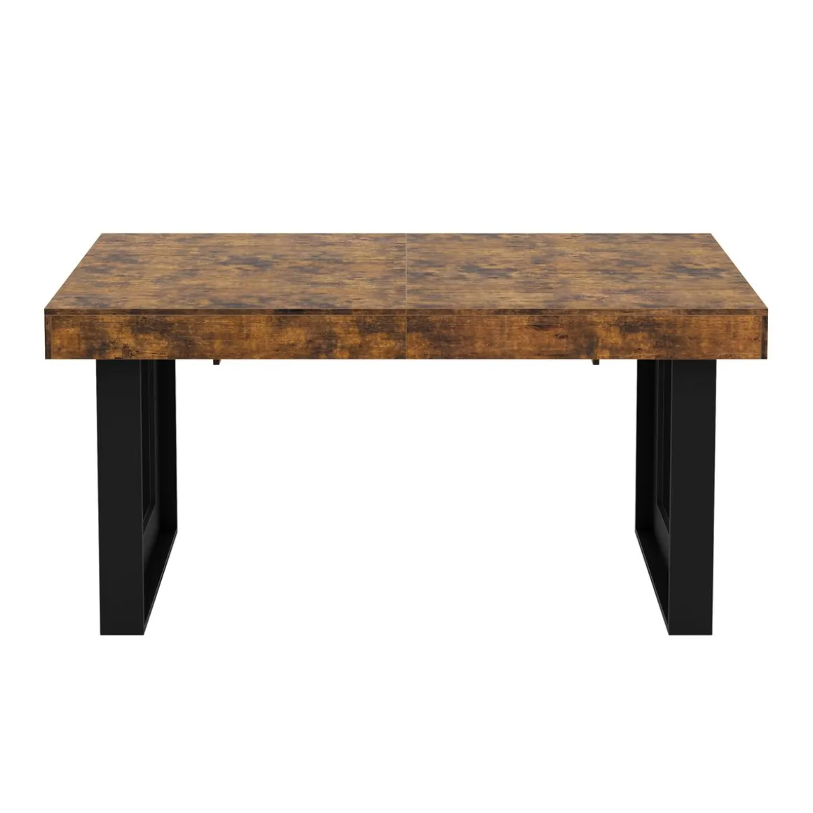 Esstisch ausziehbar CHELSEA 160/200 x 90 cm braun/schwarz