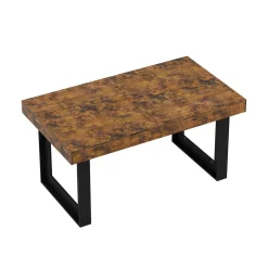 Esstisch ausziehbar CHELSEA 160/200 x 90 cm braun/schwarz
