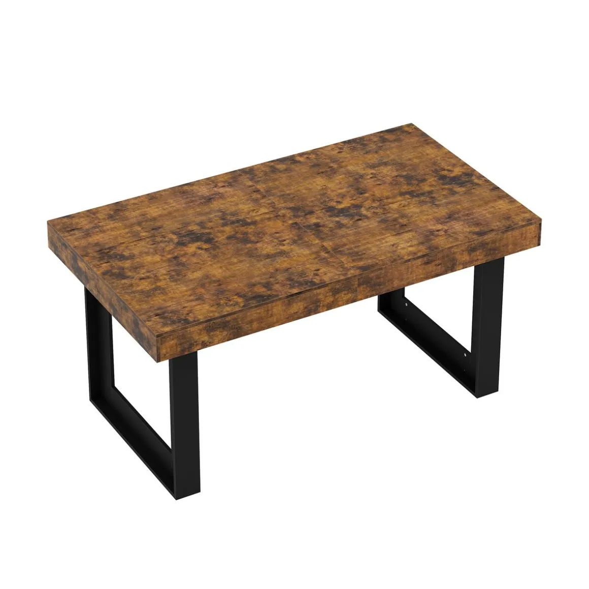Esstisch ausziehbar CHELSEA 160/200 x 90 cm braun/schwarz
