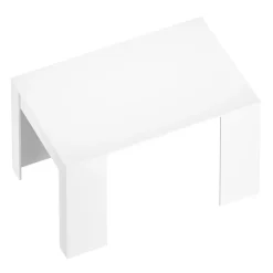 Esstisch ausziehbar DIRK 58/140 x 90 cm weiss