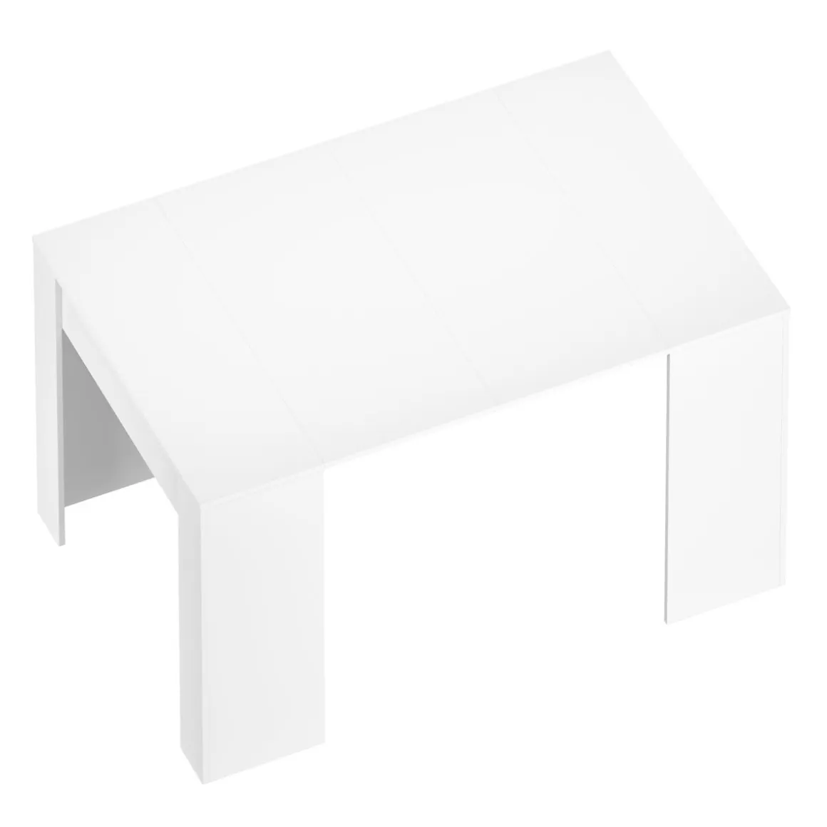 Esstisch ausziehbar DIRK 58/140 x 90 cm weiss