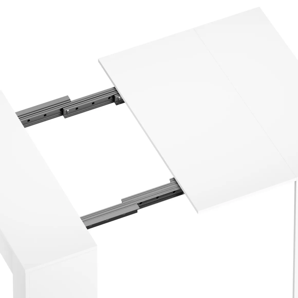 Esstisch ausziehbar DIRK 58/140 x 90 cm weiss