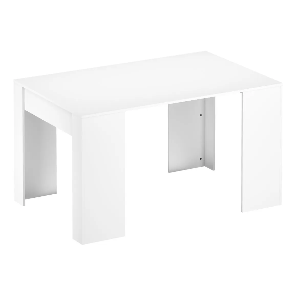 Esstisch ausziehbar DIRK 58/140 x 90 cm weiss