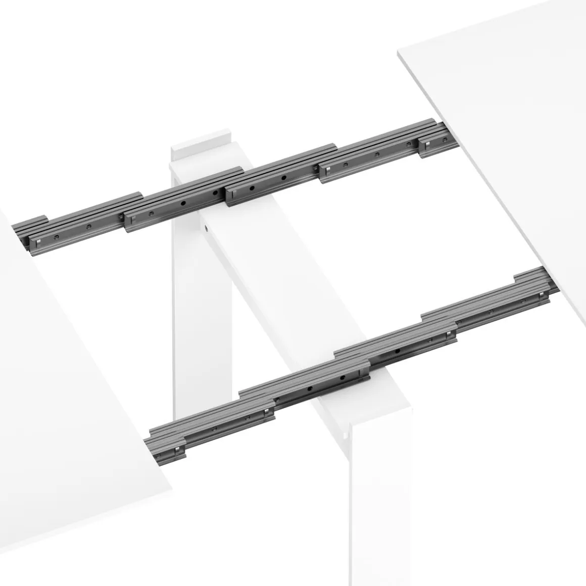 Esstisch ausziehbar DIRK 51/237 x 90 cm weiss