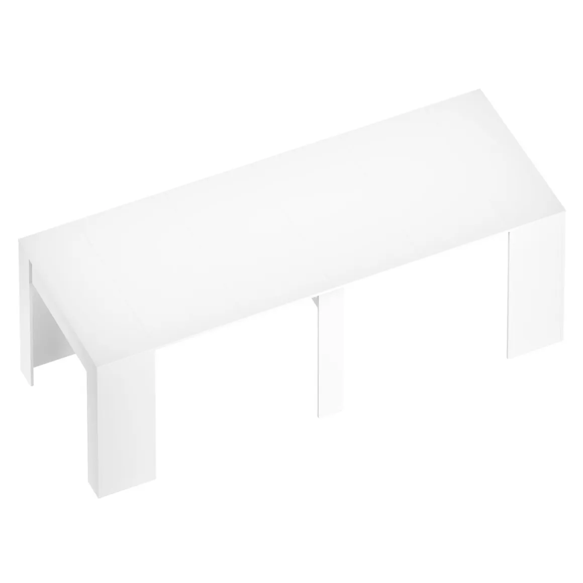 Esstisch ausziehbar DIRK 51/237 x 90 cm weiss