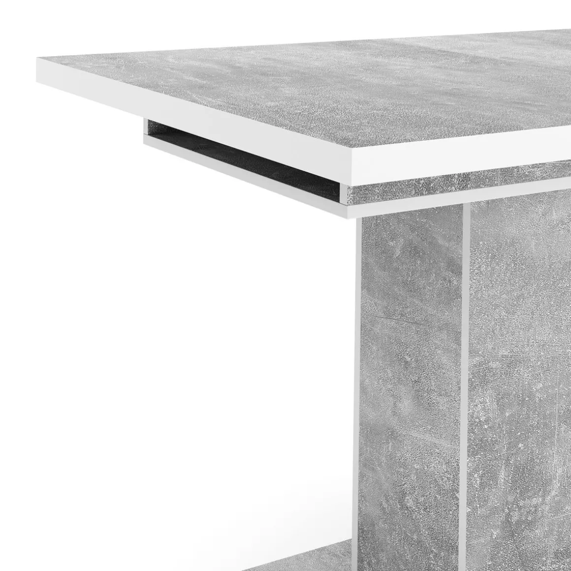 Esstisch ausziehbar DUSK 120/160 x 80 cm grau