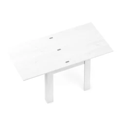 Esstisch ausziehbar NESTIVO 90/180 x 90 cm weiss