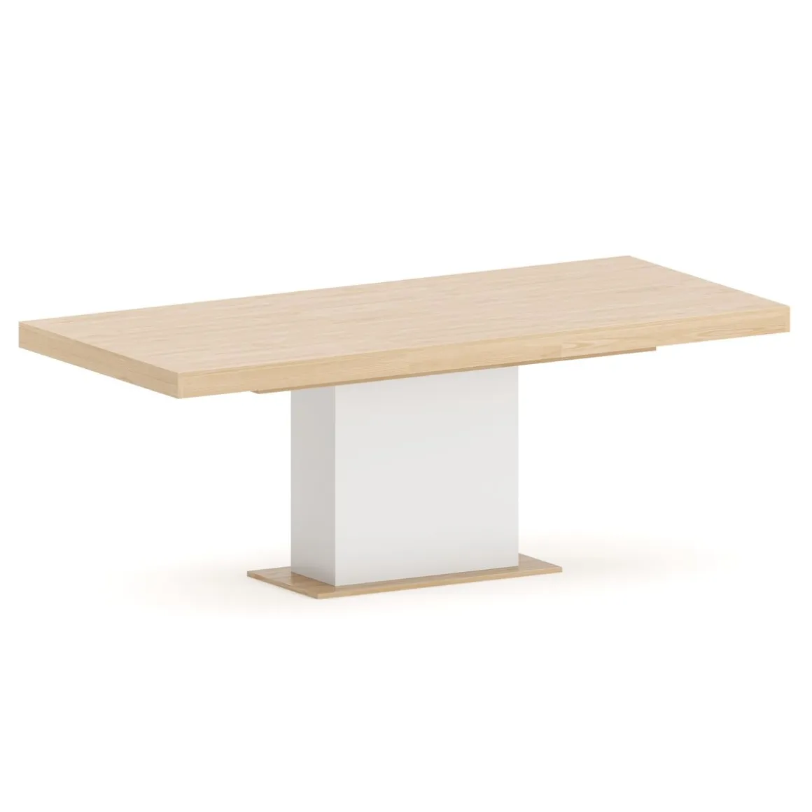 Esstisch ausziehbar RAVI 150/200 x 90 cm braun/weiss