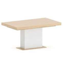 Esstisch ausziehbar RAVI 150/200 x 90 cm braun/weiss