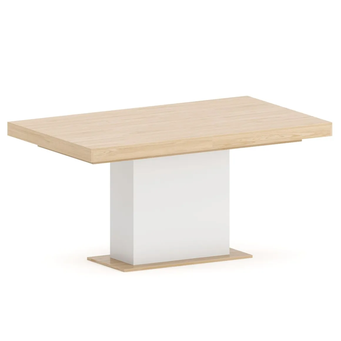 Esstisch ausziehbar RAVI 150/200 x 90 cm braun/weiss