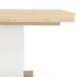 Esstisch ausziehbar RAVI 150/200 x 90 cm braun/weiss