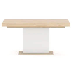 Esstisch ausziehbar RAVI 150/200 x 90 cm braun/weiss