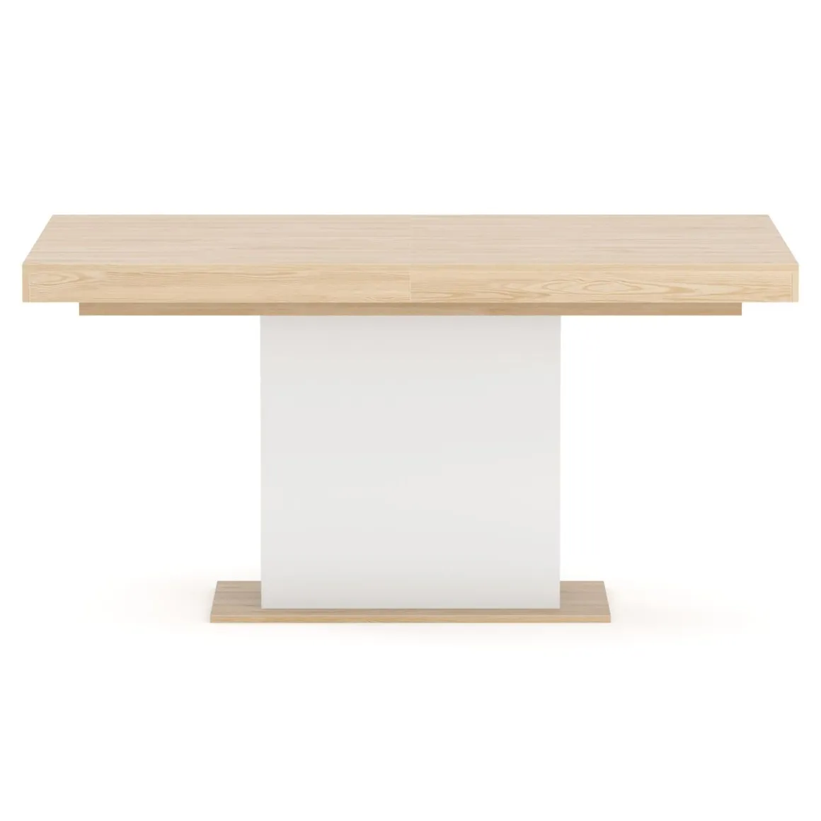 Esstisch ausziehbar RAVI 150/200 x 90 cm braun/weiss