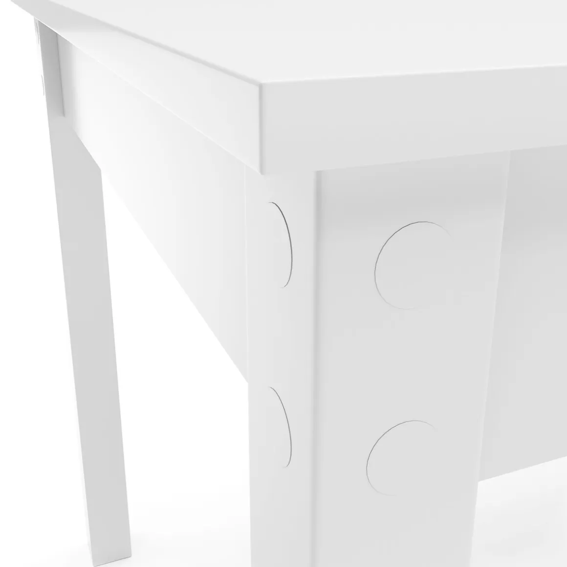 Esstisch ausziehbar TALA 130/180 x 80 cm weiss