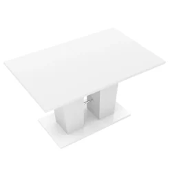 Esstisch ausziehbar VICTORIA 140/180 x 90 cm weiss