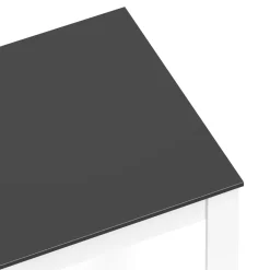 Esstisch CALEB 80 x 80 cm anthrazit/weiss