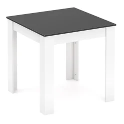 Esstisch CALEB 80 x 80 cm anthrazit/weiss