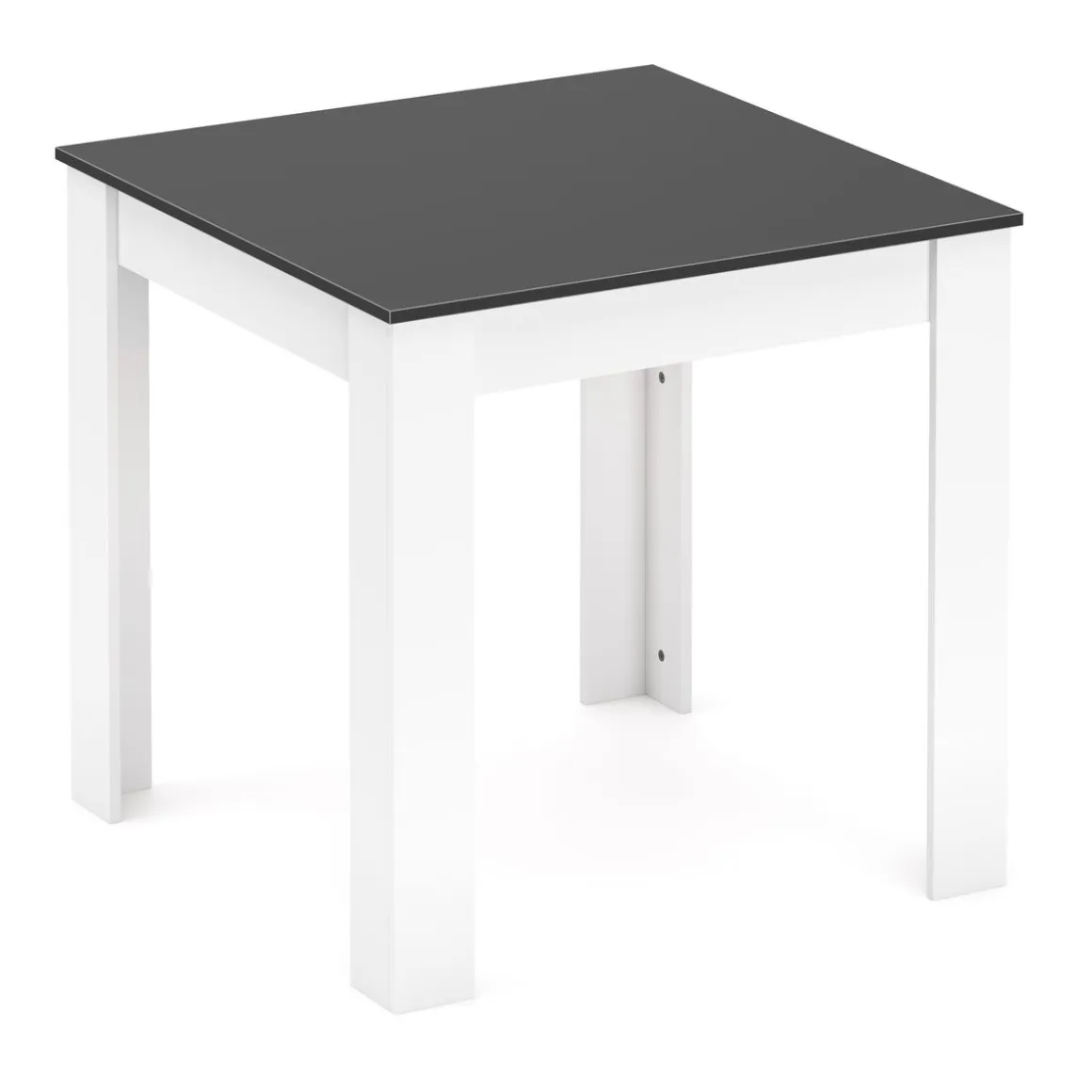 Esstisch CALEB 80 x 80 cm anthrazit/weiss