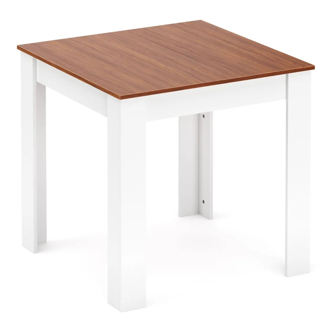 Esstisch CALEB 80 x 80 cm braun/weiss